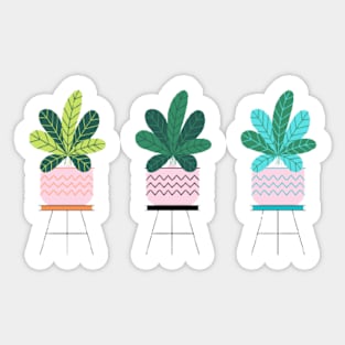 plant in planter STICKER PACK Sticker